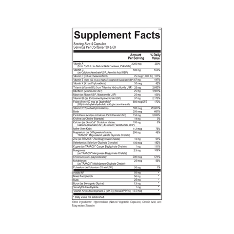 Chi Rho Multi | Supplement Facts | Legacy Pure Supplements