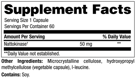 Chi Rho Chiropractic - Nattokinase Supplement Facts