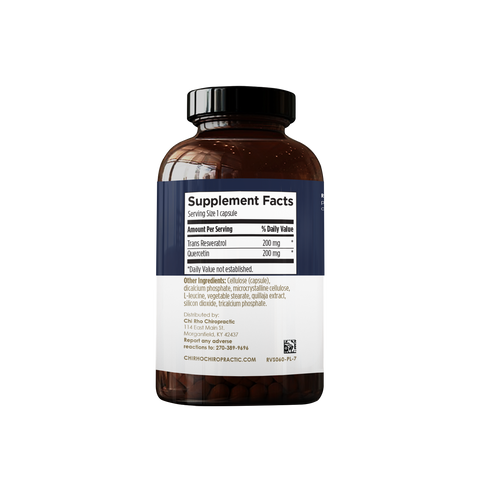 Chi Rho Chiropractic - Ultra Resveratol Dietary Supplement Facts