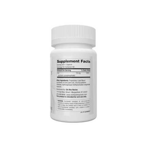Liposomal Iron | Supplement Facts | Legacy Pure Supplements