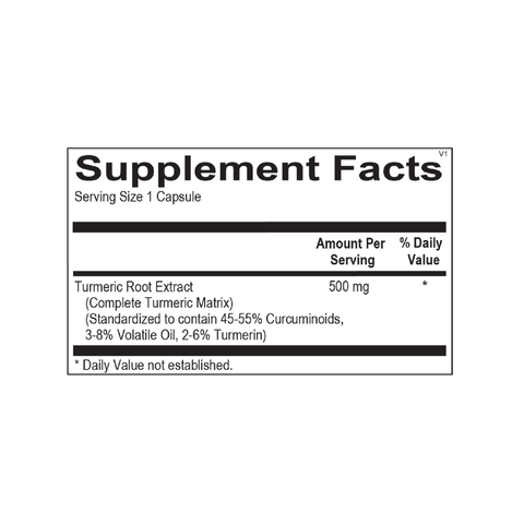 Triforce Curcumin | Supplement Facts | Legacy Pure
