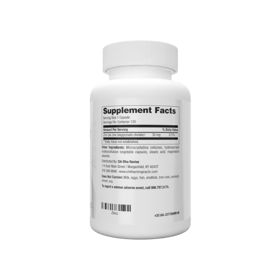 Zinc | Supplement Facts | Legacy Pure Supplements