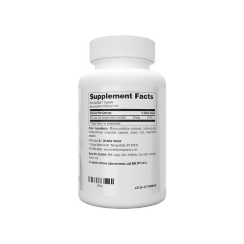 Zinc | Supplement Facts | Legacy Pure Supplements