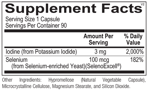 Chi Rho Chiropractic - Selenium Iodine Supreme Dietary Supplement Facts