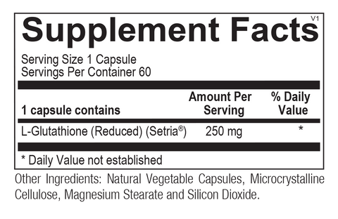 Chi Rho Chiropractic - Glutathione Supreme Dietary Supplement Facts