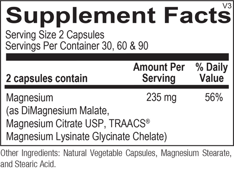 Daily Mag Capsules | Supplement Facts | Legacy Pure Supplements