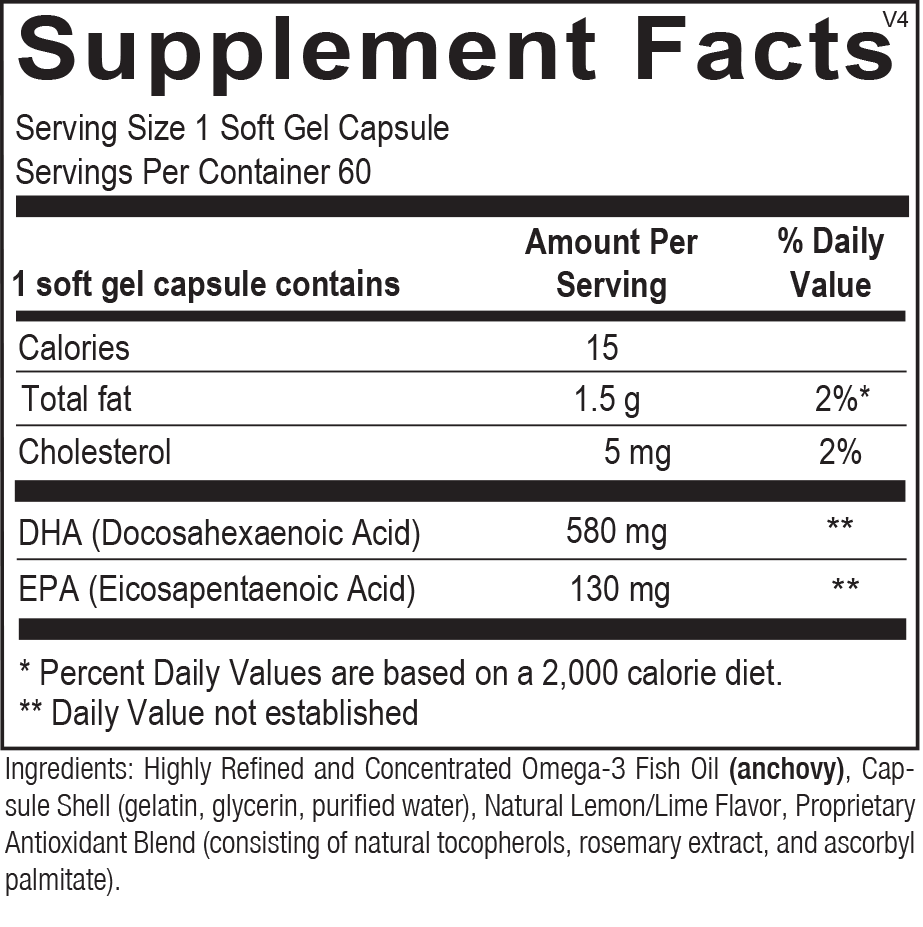 Chi Rho Chiropractic - DHA Supreme Dietary Supplement Facts