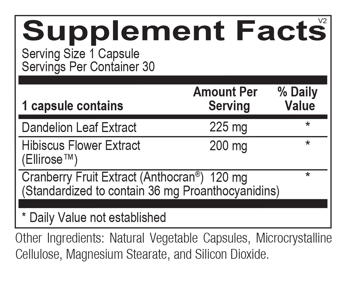 Chi Rho Chiropractic - UT Clear Dietary Supplement Facts